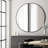 Half Circle Metal Flat Wall Mirror Sets-648784125-648784122