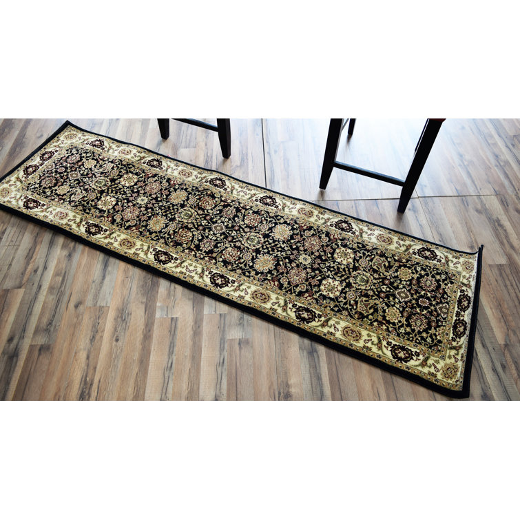 Gloucester Gilded Loom Oriental Black Area Rug