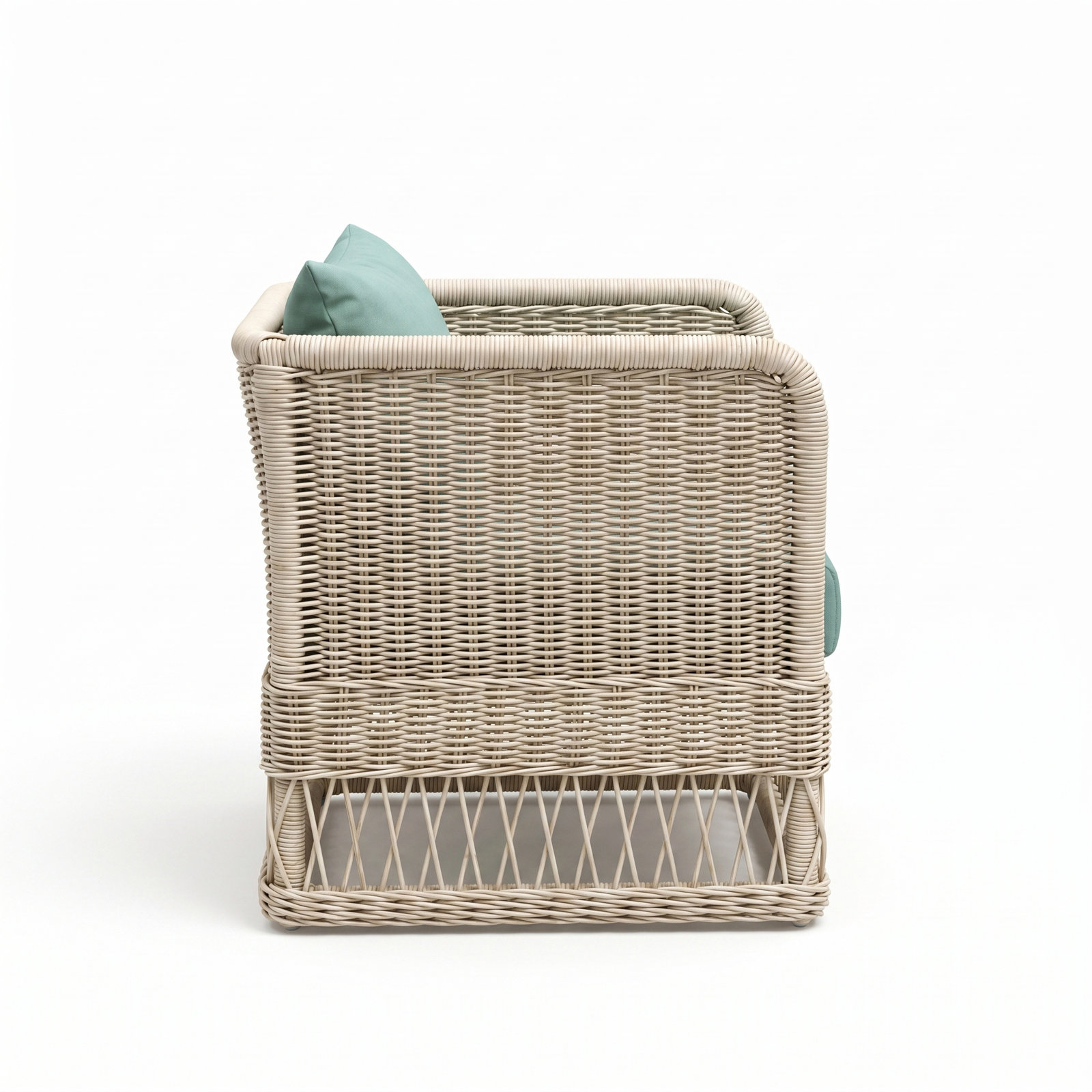 Margot Sunbrella® Patio Lounge Chair, Canvas Spa, White