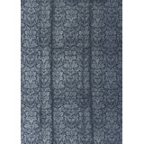 Hand Woven Cotton and Wool Damask Area Rug