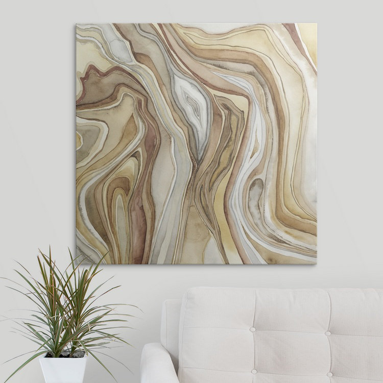«Agate II» par Megan Meagher, reproduction d'art, H 24 po x l 24 po x P 1,5 po, Toile