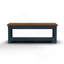 Table basse, 48 pouces, aucun assemblage requis, denim bleu et finition whisky-1134247220-1134247231