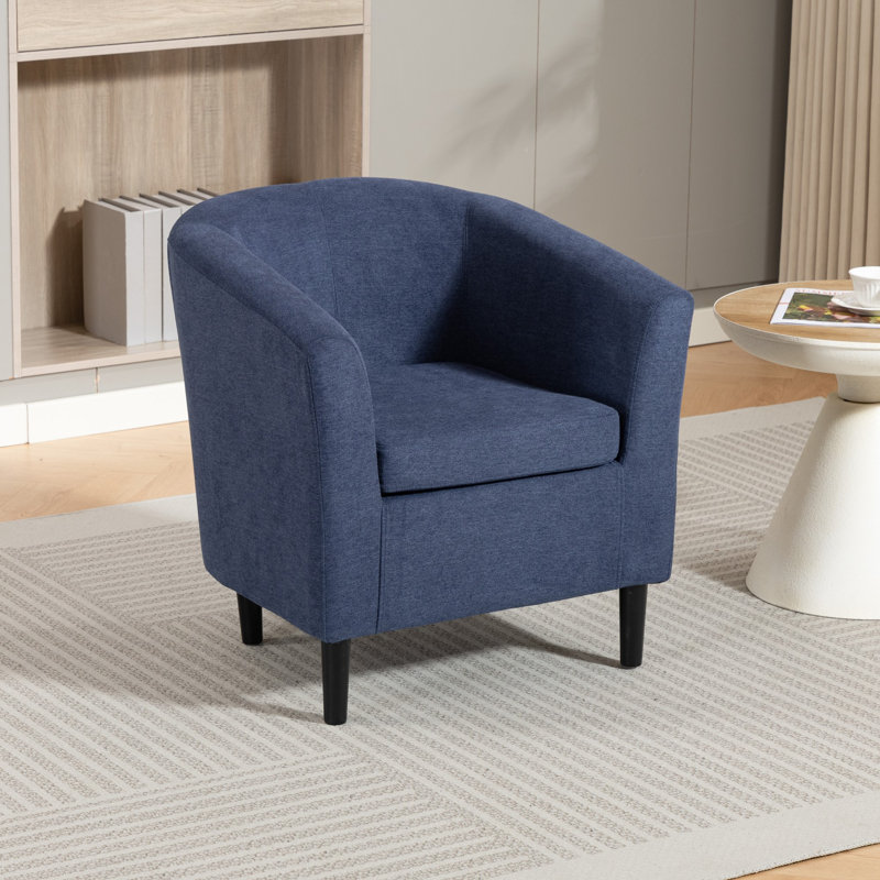 Upholstered Armchair, Blue