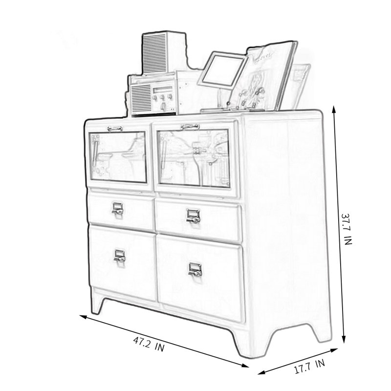 Buffet 47,24 po, Vert clair