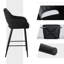 Candace Upholstered Counter Stool with Metal Frame-1593295926