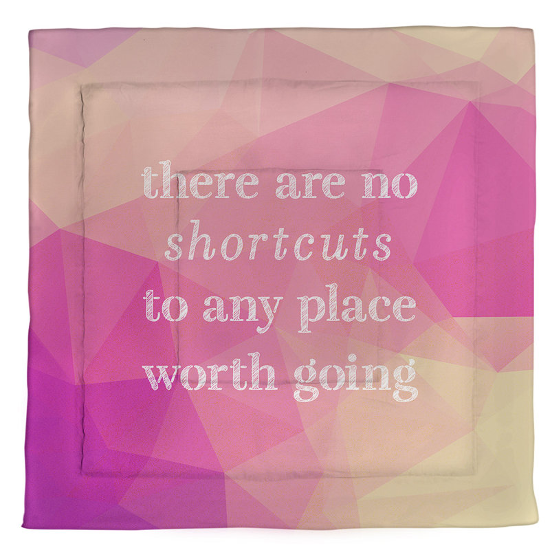 Gemstone Modern & Contemporary Polyester Percale Comforter, Queen Comforter, Pink Diamond