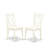 5 Piece Kitchen Table Set for 4 Includes a Rectangle Dining Room Table with Dropleaf and 4 Linen Fabric Upholstered Dining Chairs, 36x54 Inch, Linen White-672245336-672245339-672245340