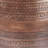 15"W Metal Boho End Table with Drum Design and Textured Finish, Assembled-104200692