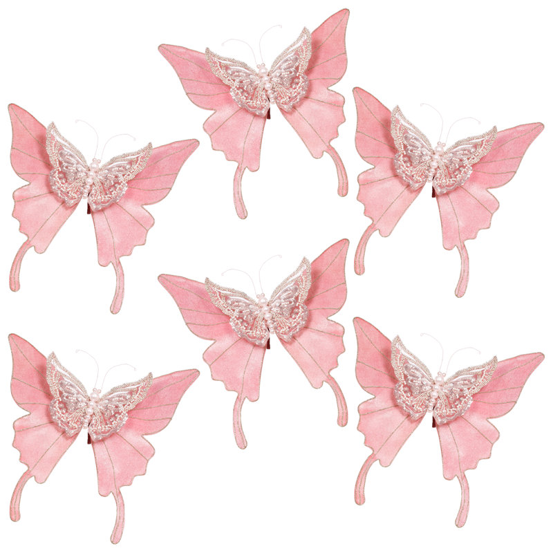 Sparkling Butterfly Clip, 13 X 3.5 Inches