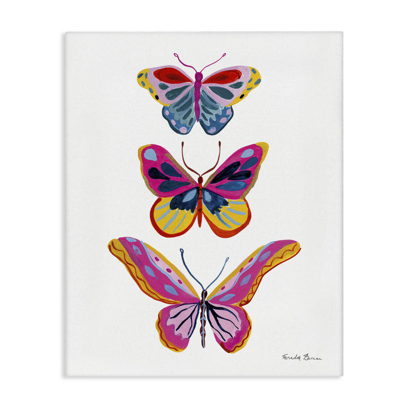 «Small to Large Butterflies», art mural par Farida Zaman, H 30 po x l 24 po