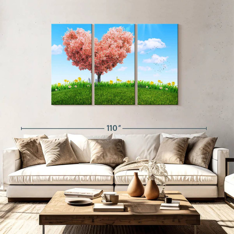Hardie Spring Heart Tree, 48" H x 74" W