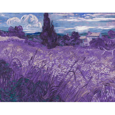Décalcomanie murale amovible pour champ blé van gogh