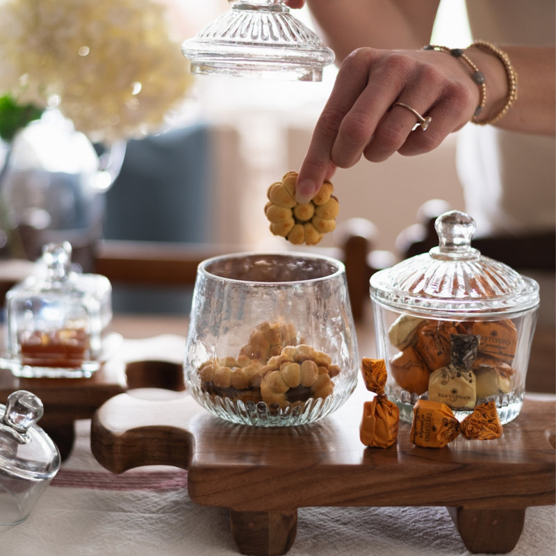 French Bistro Glass Biscuit Jar