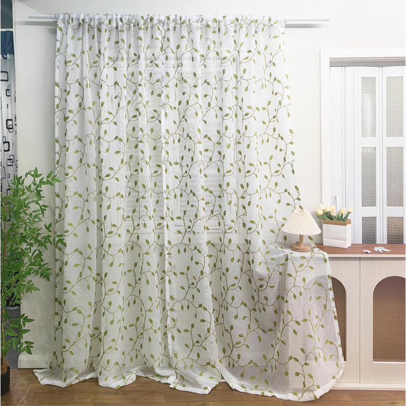 Semi Sheer Curtain Pair, 130cm Width x 240cm Drop