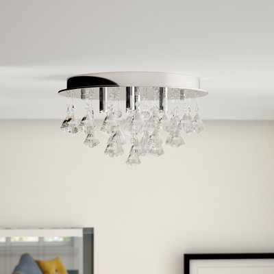 Darcy Crystal LED Flush Mount