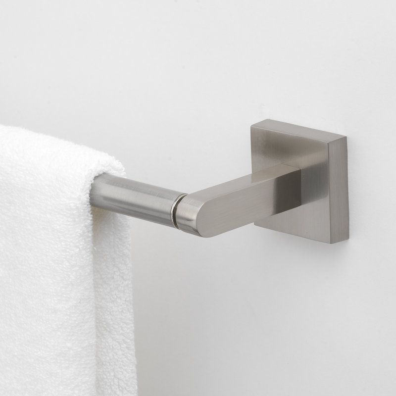 Ensemble de quincaillerie de salle de bain 4 pièces GlideRite Avalon - 9018-Kit-SQ, Nickel satiné