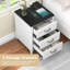 Table de bout avec 3 tiroirs Yettie