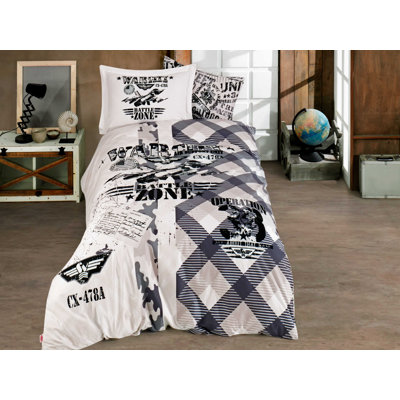 Cotton Plaid Duvet Cover