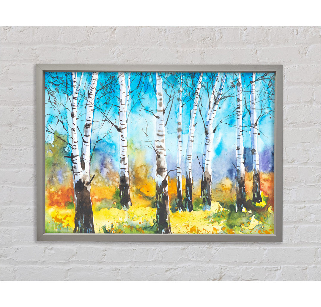 The Beautiful Birch Trees - Einzelne Bilderrahmen Kunstdrucke auf Leinwand