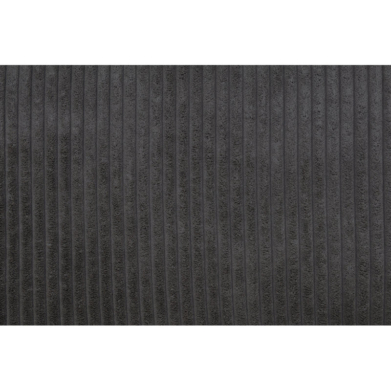 Wilfrid 4-Piece Convertible Sectional, Dark Gray Corduroy