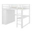 Lit mezzanine standard à 3 tiroirs avec bureau intégré Leda par Harriet Bee-219650026