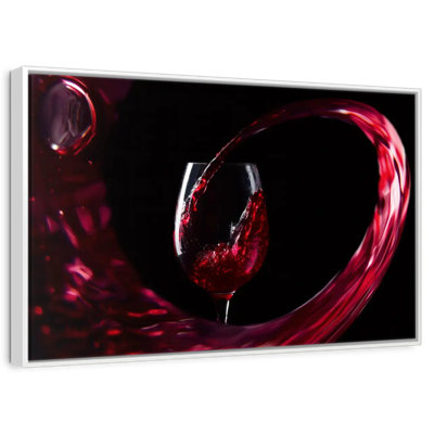 Vin rouge coulant