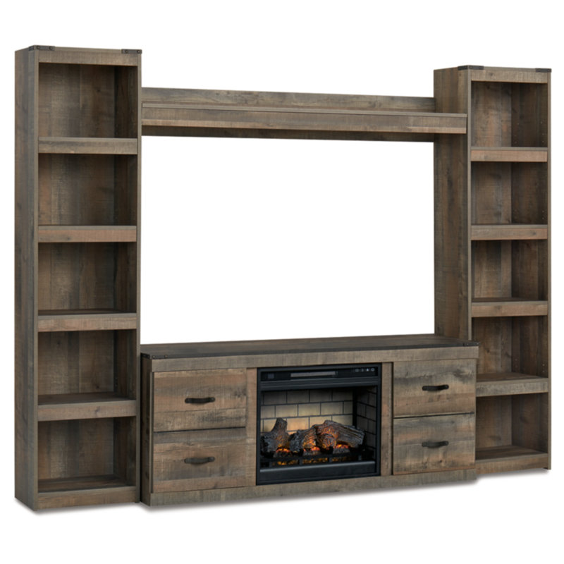 Juquana 4-Piece Entertainment Center With Electric Fireplace