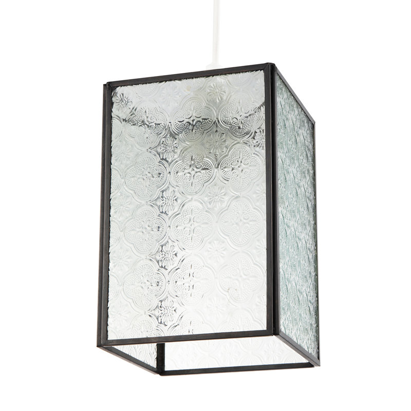 13cm Glass Rectangle Pendant Shade