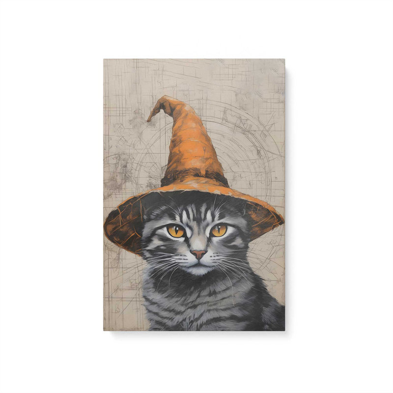 «The Bewitching Cat», toile tendue, H 18 po x l 12 po