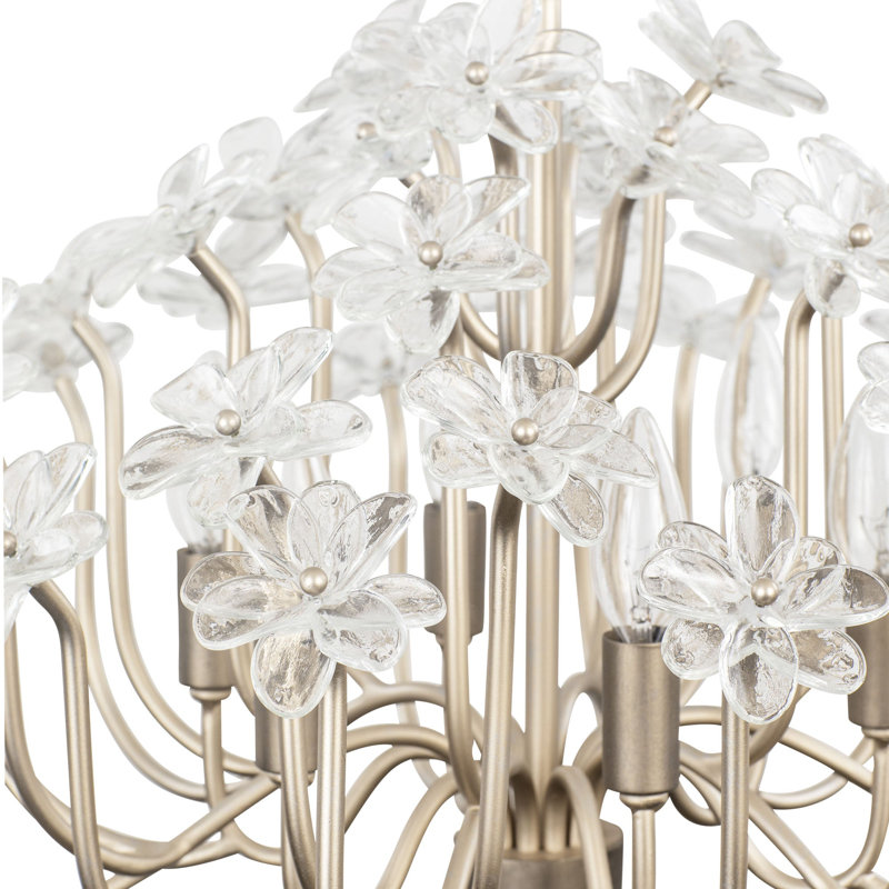 Lustre 6 lumières Wildflower, Poussière dorée