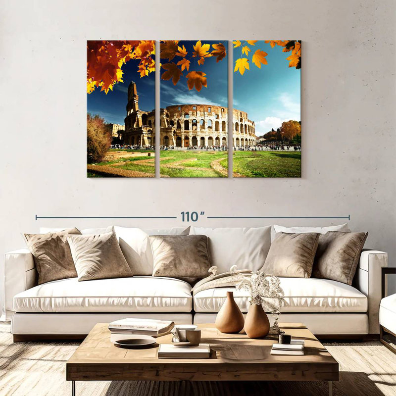 Lilie Colosseum In Autumn, 48" H x 74" W