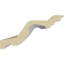 Moulure de type couronne 2 H 8 1/8 po x P 4 1/2 po x L 94 1/2 po (répétition 1 5/8 po)