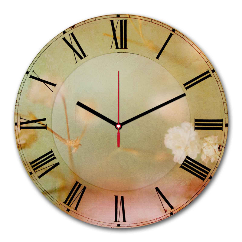 Horloge murale élégante Elegant, 11,8 pouces de diamètre | 100% panneau de fibres à densité moyenne avec une épaisseur de 0,2 pouce | Design élégant pour la maison ou le bureau | La montre moderne ajoute de la sophistication à n'importe quel espa