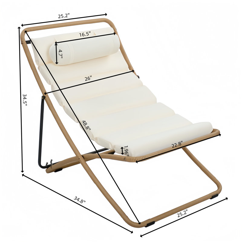 Ensemble de chaise longue pliante en rotin 2 pièces de luxe avec coussins résistants aux intempéries et dossier ergonomique réglable
