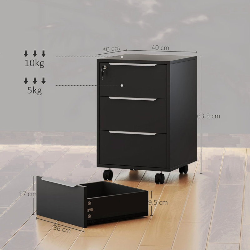 File Cabinet, Black