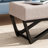 Rectangular Featuring Button Tufting And Faux Wood Legs Contemporary Style Button- With Top Frame