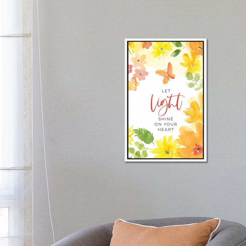 Let Light Shine by Stephanie Ryan - Painting on Canvas, 66.04cm H x 45.72cm W x 3.81cm D, White Floater Framed