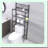 3-Tier Bathroom Over-The-Toilet Storage Rack with 4 Hooks - Free Standing Metal Frame Shelf Organizer, Black