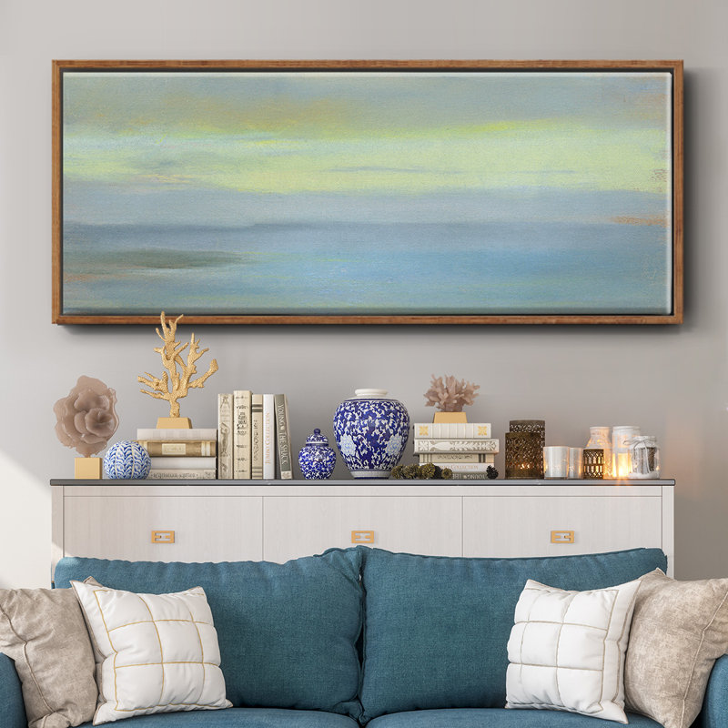 Marine Sunset- Framed Canvas