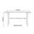 Retro Dark Brown Oak Rectangular Writing Desk-656202484