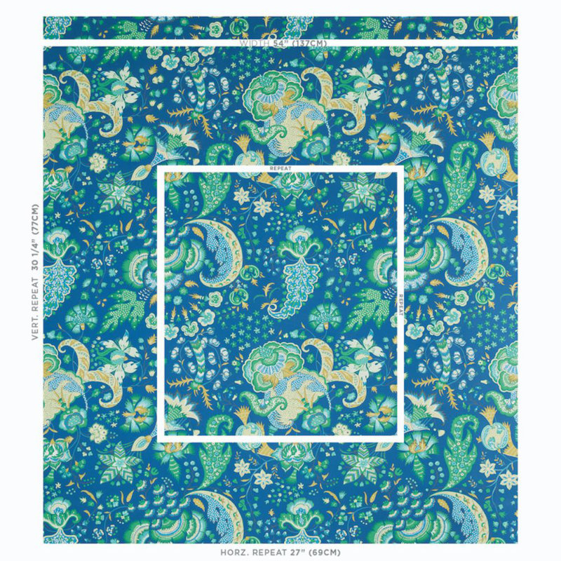 Majorelle Wallpaper, Taupe