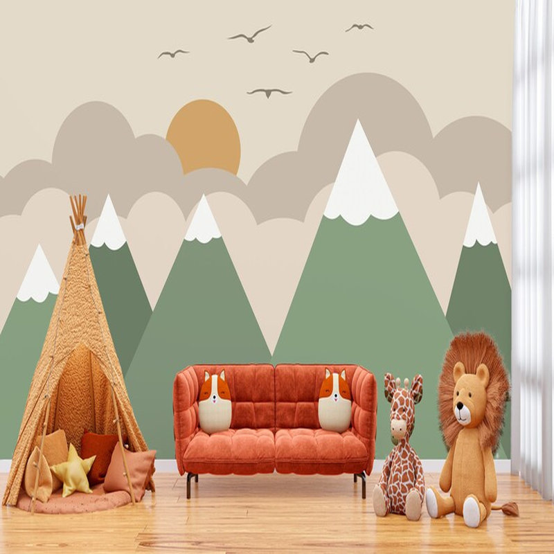 Minimalist Mountain View, 96" L x 108" W