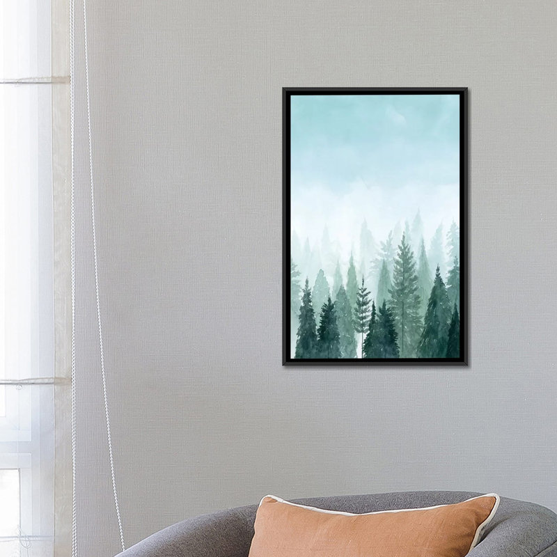 «Into the Trees II», reproduction sur toile, H 26 po x l 18 po x P 1,5 po, Toile avec cadre flottant noir, Pas de tapis