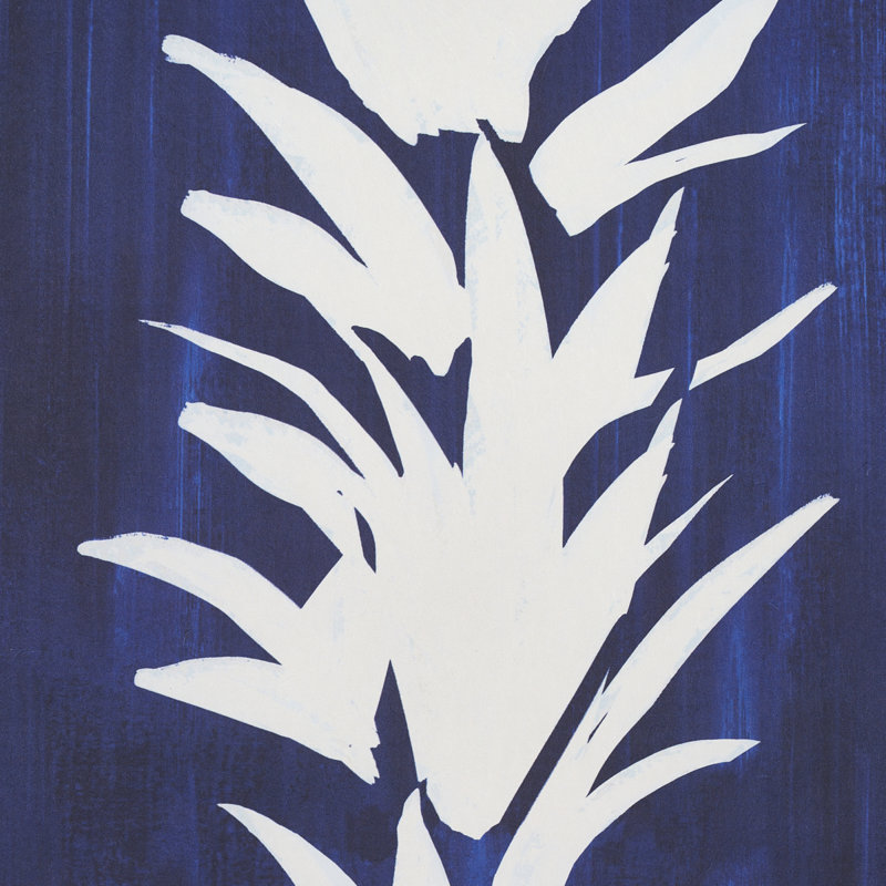 Papier peint Schumacher x Backdrop, Cobalt, Papier