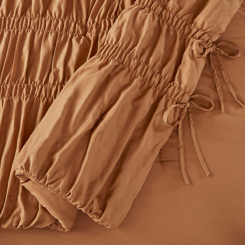 Ensemble d'édredon 2PCS, Brun