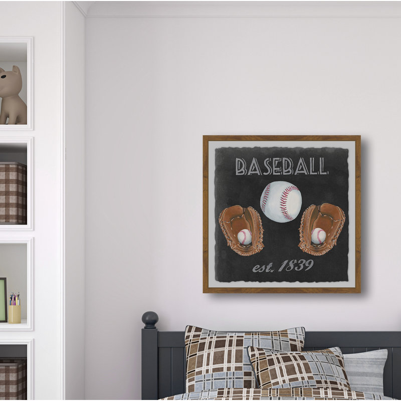 «Maplewood Baseball», reproduction sur papier, H 12 po x l 12 po x P 1,5 po