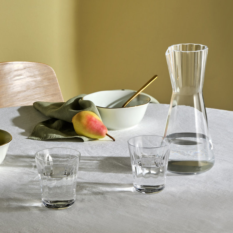 Lady 9.81oz. Handmade Crystal Drinking Glass Set, Clear