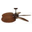 Ventilateur de plafond d'intérieur / extérieur de 52 po Bali avec lumière et télécommande, ventilateur en bois rustique avec lumières, moteur à courant continu écoénergétique-67499685