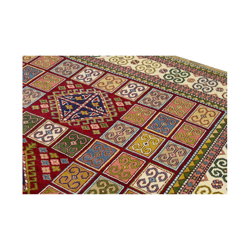 Indo Kazak Wool Area Rug