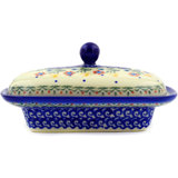 Spring Flowers Stoneware Butter Dish